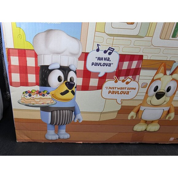 Bluey Chat Mates Cooking Fun With The Heelers Figurine 4-Pack Articulated Arms & - Picture 9 of 14